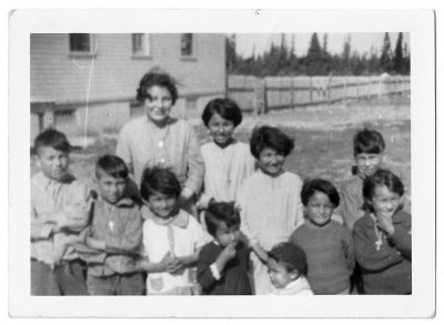 Residential school children